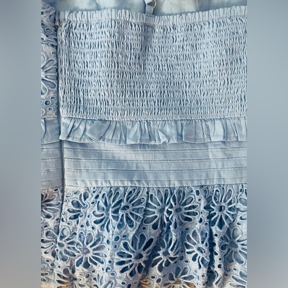 💙NWT! J.Crew Cross-back Smocked-Waist Eyelet Top, Size XS💙 - Picture 12 of 14